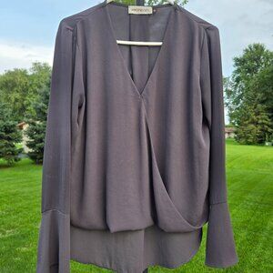 Veronicam Long Sleeved Top in Slate